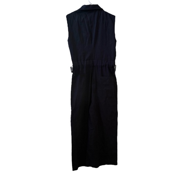 G. LABEL BY GOOP Birdie Sleeveless Parachute Jumpsuit Navy Sz 6 - Picture 3 of 6